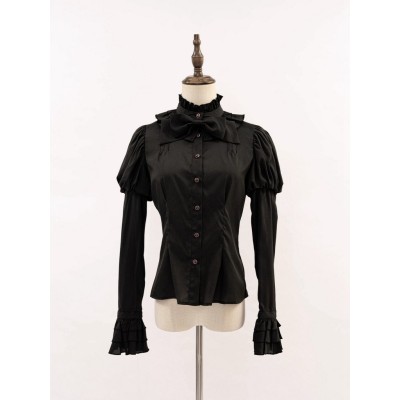 N.N.Star Dragon Bone Lily Black and White Blouse(Reservation/2 Colours/Full Payment Without Shipping)